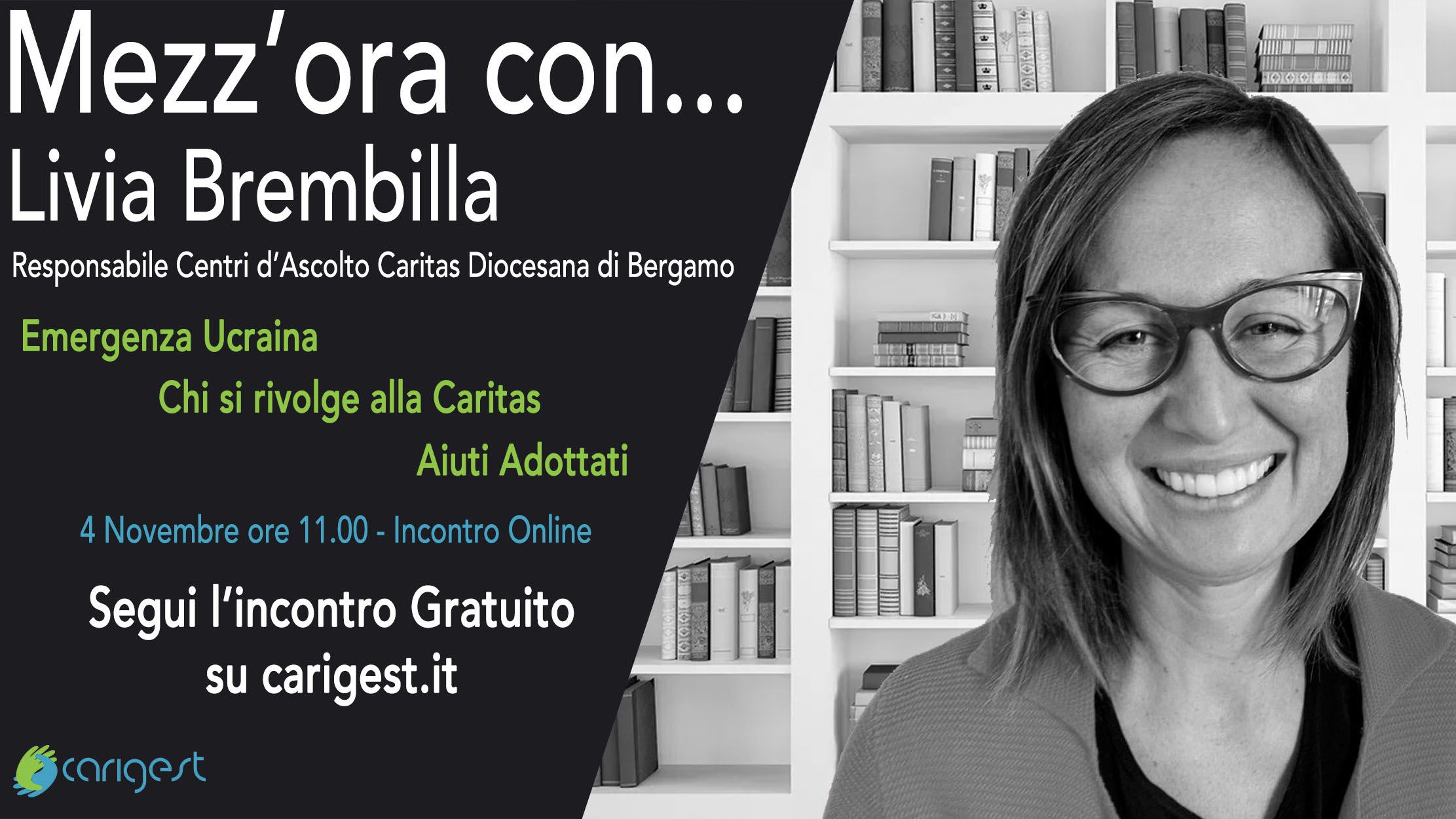 Mezz'ora con... Livia Brembilla - Responsabile Centri d'Ascolto Caritas Diocesana di Bergamo